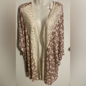 EST. 1946 bohemian 18/20W long duster open front cardigan NEW women’s